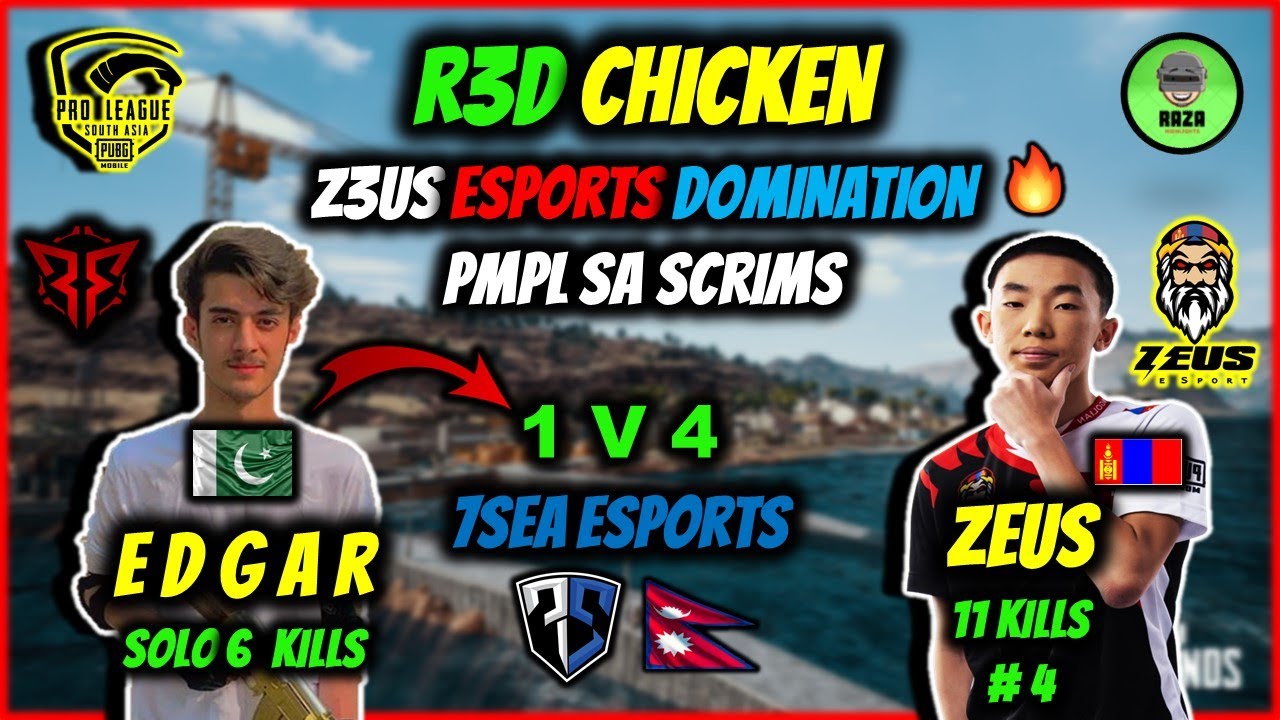 R3D EDGAR 🇵🇰 1V4 7 SEAS ESPORTS 🇳🇵 🔥 | Z3US ESPORT 🇲🇳 DOMINATION