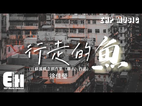 徐佳瑩 - 行走的魚 (汪蘇瀧概念創作集《聯名》作品)『寫一首歌給你聽，來致敬你的陰影，人們傳頌勇氣 而我可不可以愛你哭泣的心。』【動態歌詞/Vietsub/Pinyin Lyrics】