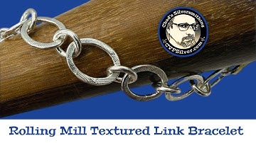 Textuur aanbrengen op schakels van een ketting met je walsmachine