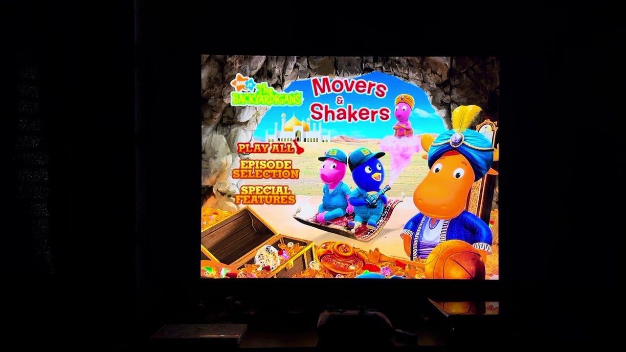 The Backyardigans movers and shakers 2007 DVD menu walk-through
