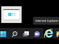 Use internet explorer in windows 11 and 10 and pin it