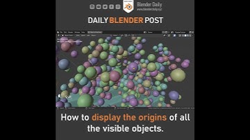 Origin Display Options in Blender