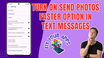 How to Turn On the Send Photos Faster Option in Text Messages