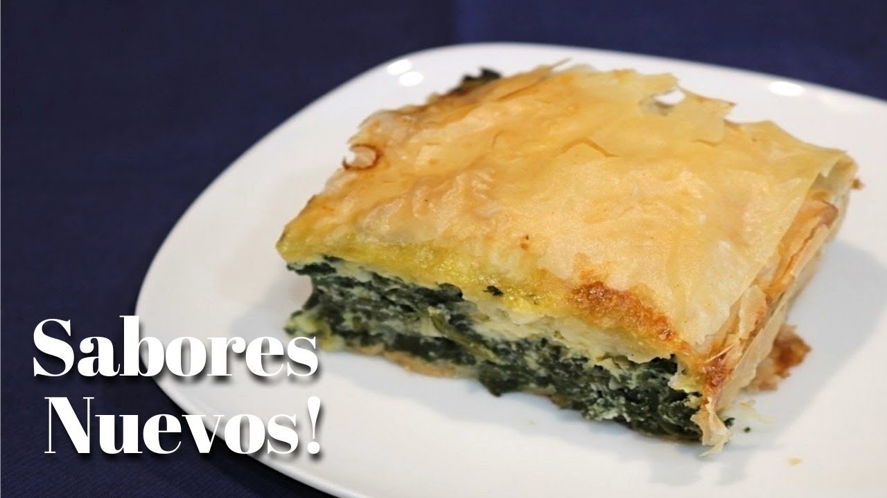 Pay de Espinacas Estilo Griego/Muy Facil de Hacer