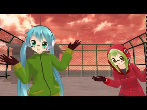 【MMD】 パンダヒーロー 【初音ミク・GUMI】