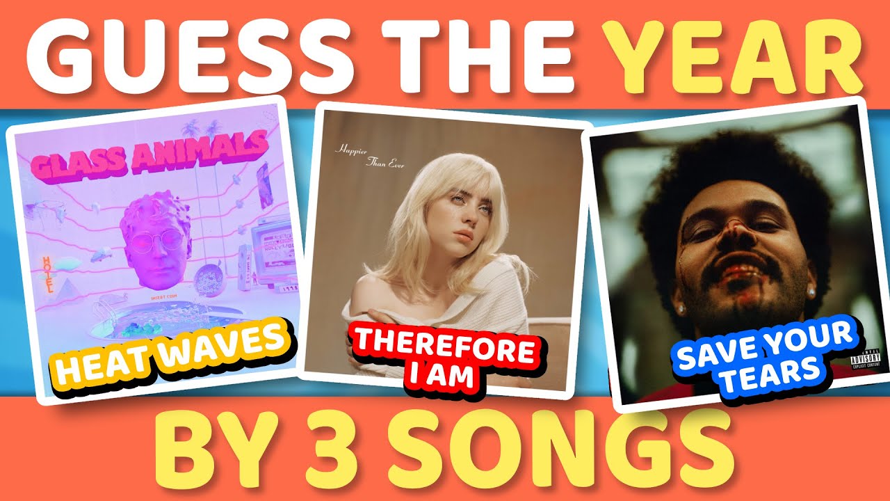 1 YEAR, 3 SONGS 📅 🤩 GUESS THE YEAR BY 3 SONGS | Music Quiz