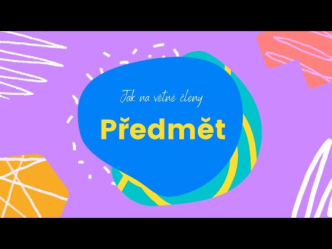 Co Je To Podmet