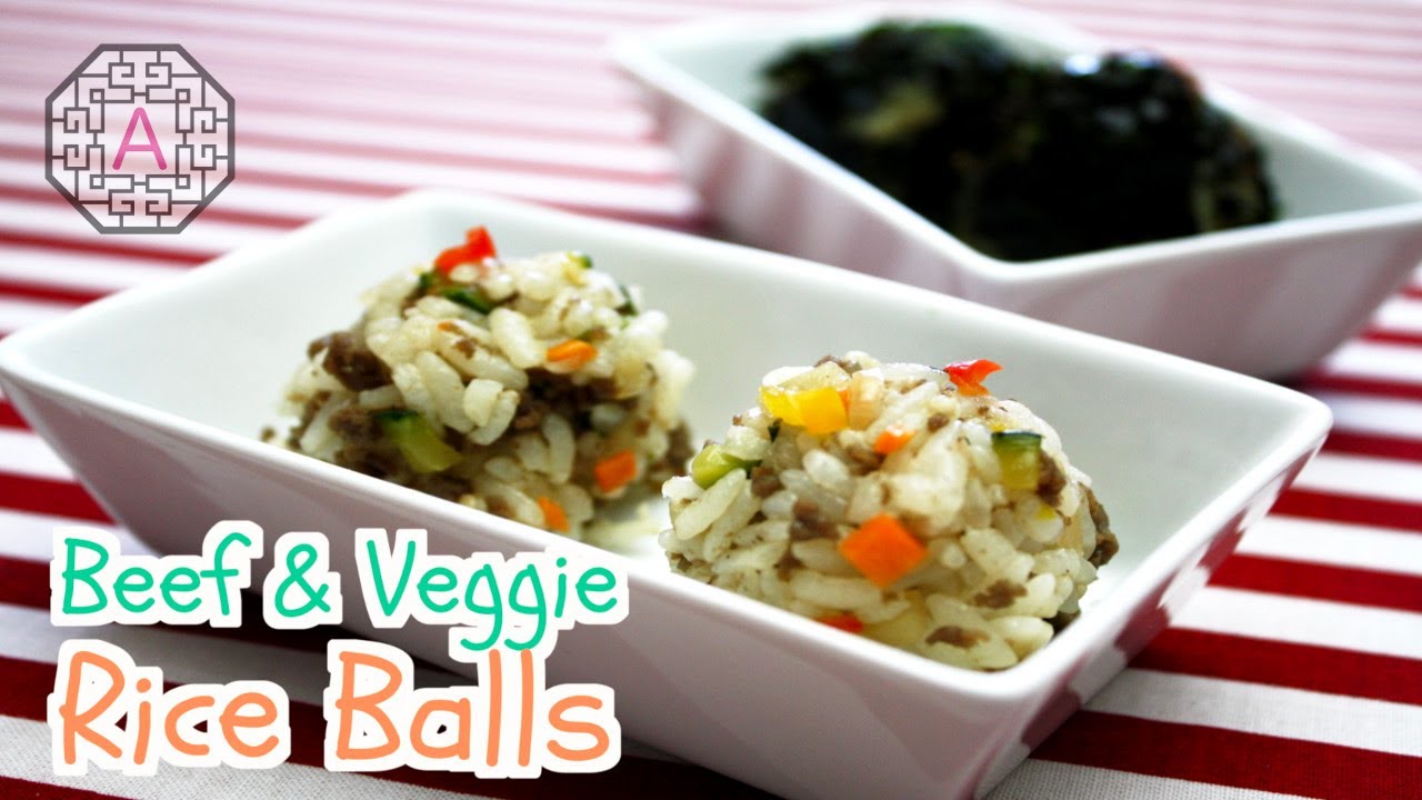 Korean Beef Rice Ball (소고기 주먹밥, SoGoGi JuMeokBap) Aeri's Kitchen