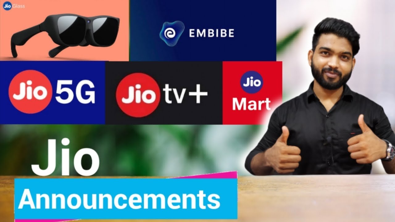 Jio 5G Launch || Jio Glass || Jio Tv+ || Jio Mart || Embibe || Reliance Jio 43rd AGM Announcements