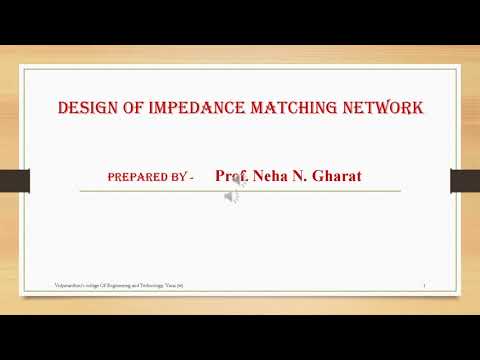 Design of Impedance Matching Network Using Smith chart - YouTube