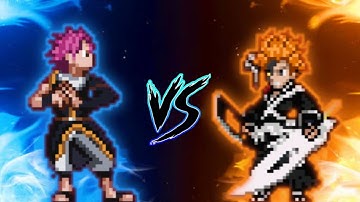 Natsu (all form) VS Ichigo TYBW V2 (all form) in Jump Force Mugen 😱