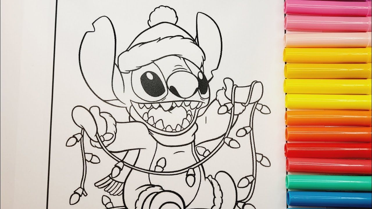 Stitch Coloring Page Coloring Pages for Kids