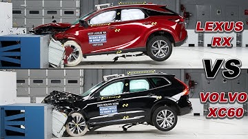 2023 Volvo XC60 vs 2023 Lexus RX – Luxury midsize SUV Crash Test