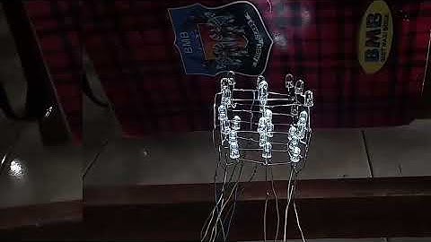PRAKTEK ARDUINO PROJEK 8 LED CUBE 3x3x3 MENYALA PRYAMIDA