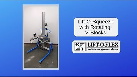 Lift-O-Squeeze with Rotating V Blocks; Lift-O-Flex; Roll Handling; Pick and Place