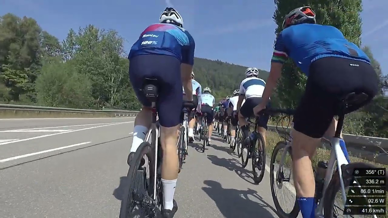 2024 09 01 Rennrad Schwarzwald Glatt ins Neckartal schnelle große Gruppe bis Rottenburg