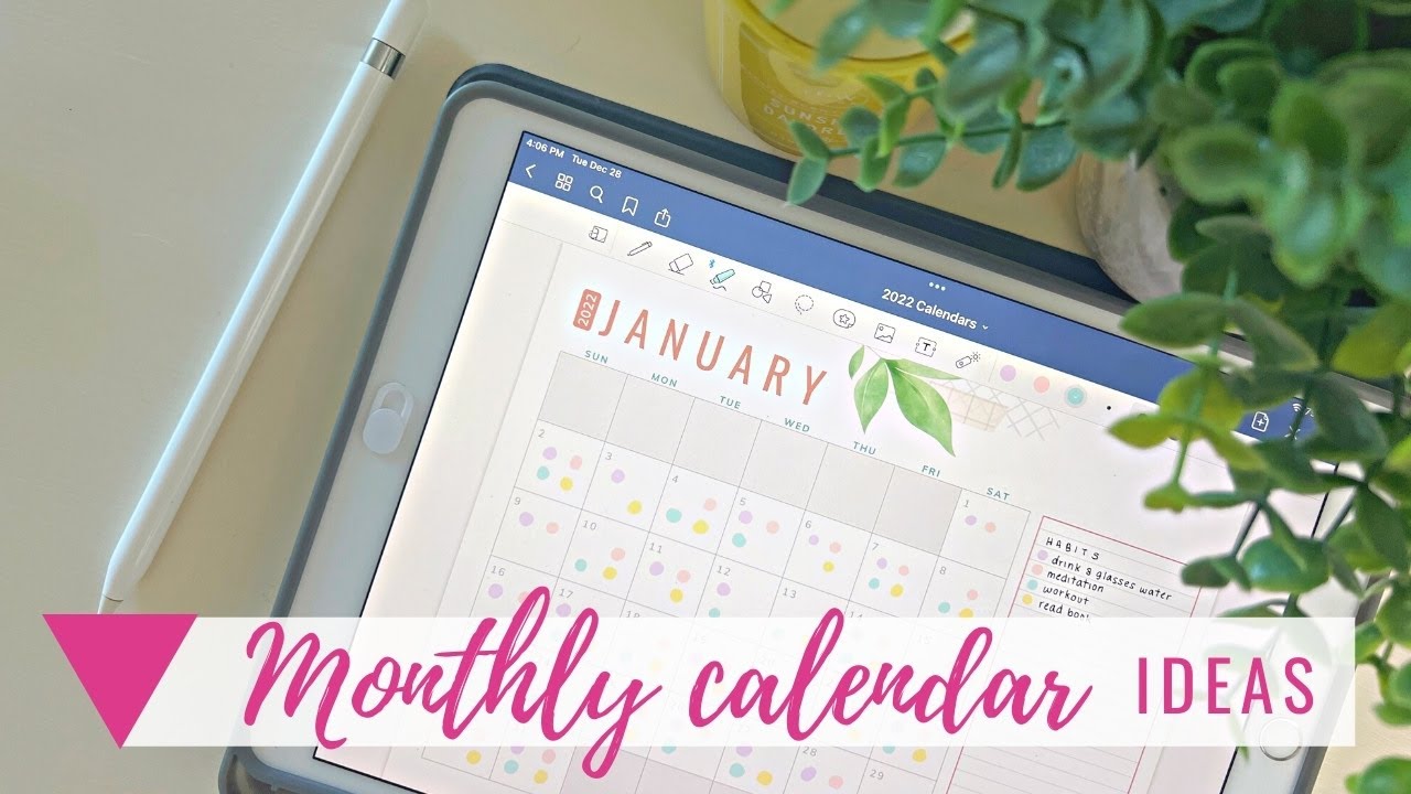 15 Ways to use a monthly calendar - YouTube