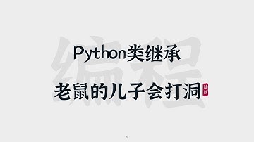 [29] Python 类继承 | 老鼠的儿子会打洞 | Class Inheritance