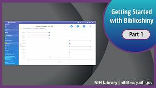 Getting started with bibliohiny