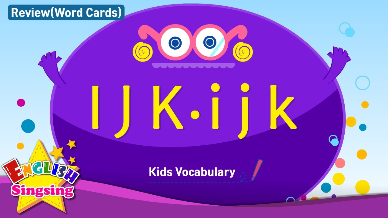 Kids vocabulary compilation - Words starting with I, J, K - Word