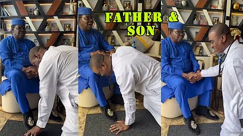 Baba Ebenezer Obey visit K1 De Ultimate Wasiu Ayinde & pray on his new achievement Living Legend