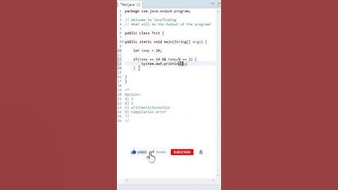#13 Java output interview question | 99.9 % fails to crack this question #shorts #ytshorts #ytshort