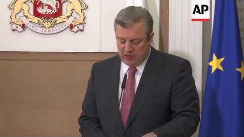 Tbiliszi tiltakozás Orbán magyarországi látogatása miatt