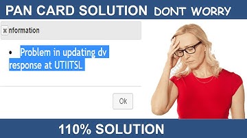 CSC UTI PAN - PROBLEM IN UPADATING DV RESPONCE AT UTIITSL - ABHISHEK PATHAK ARK