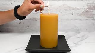 How To Properly Burn A Beeswax Pillar Candle