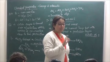 CHXI-11-03 chemical properties of group 13 elements (2016)Pradeep Kshetrapal Physics channel