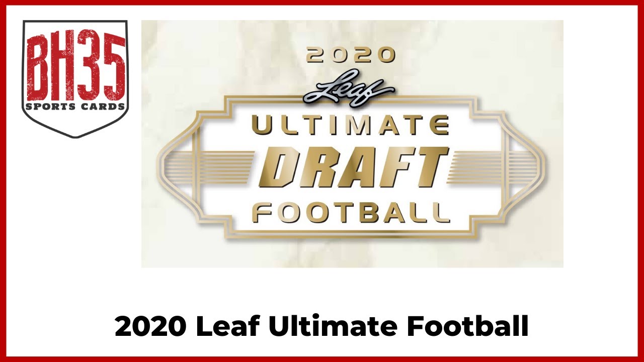 2020 Leaf Ultimate Draft Football | 10 Box Case Break #1 Random Players