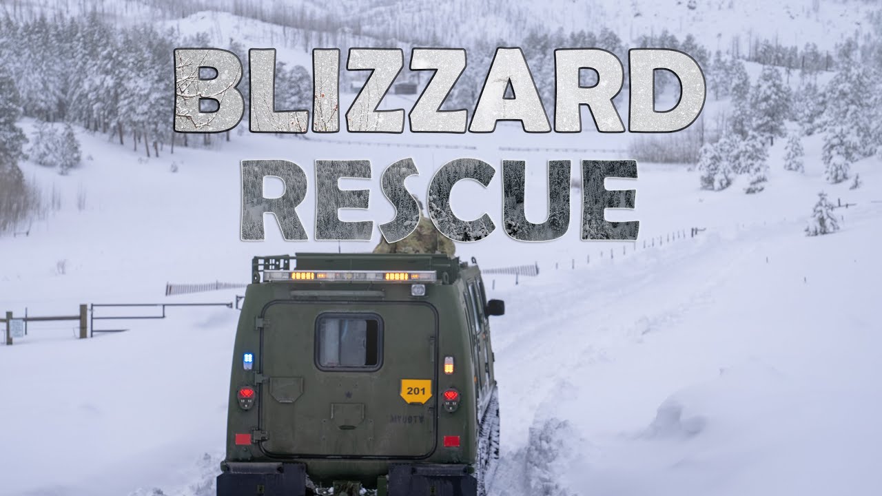 National Guard Snow Rescue Mission | Colorado Blizzard | Army Artic ...