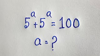 Only 10% students Solve this Exponential Maths problems | 5^a 5^a=100 |