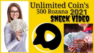 How To Get Earn Unlimited Coins On Snack Video Earn Money #samisk2021 screenshot 5