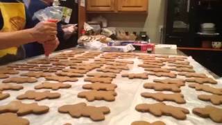 FULL gingerbread man decorating timelapse