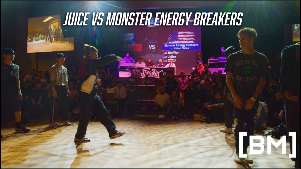 FREESTYLE SESSION 2019 // JUICE VS MONSTER ENERGY BREAKERS // BBOY MOTIVATION