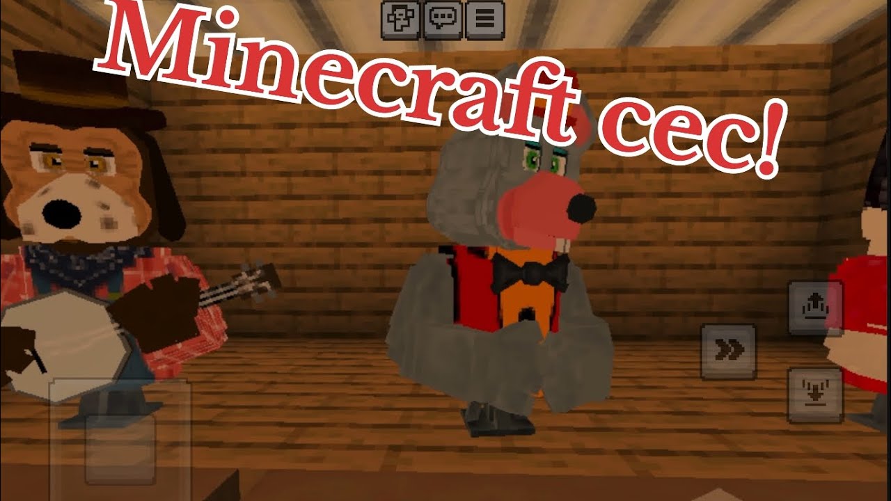 Chuck E. Cheese and rock afire explosion Minecraft mod! @ThomasIsBig 