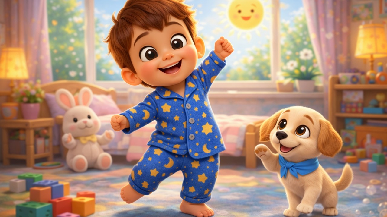 😄El niño se levanta ya  – Canción Infantil  | Música para Niños  | Party Boom🎈