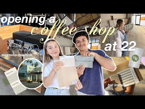 The *ultimate* 1 Month Cafe Update🌟| Espresso Machine Delivery, Bar Gets Installed, Interior Design