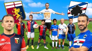 ⚽  3 vs 3 CHALLENGE! GENOA - SAMPDORIA! Sfida tra GIOVANI PROMESSE!