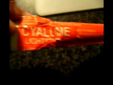Australian Bushcraft. Expired Cyalume Light Stick Test.