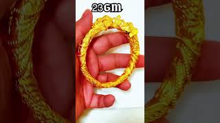 Latest 23g Antique Gold Elephant Face Kada Bangle Design 2026 | Traditional Nakshi Kada ✨#shorts