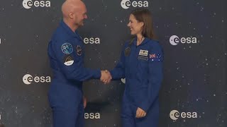 Australian graduates as astronaut at ceremony in Cologne