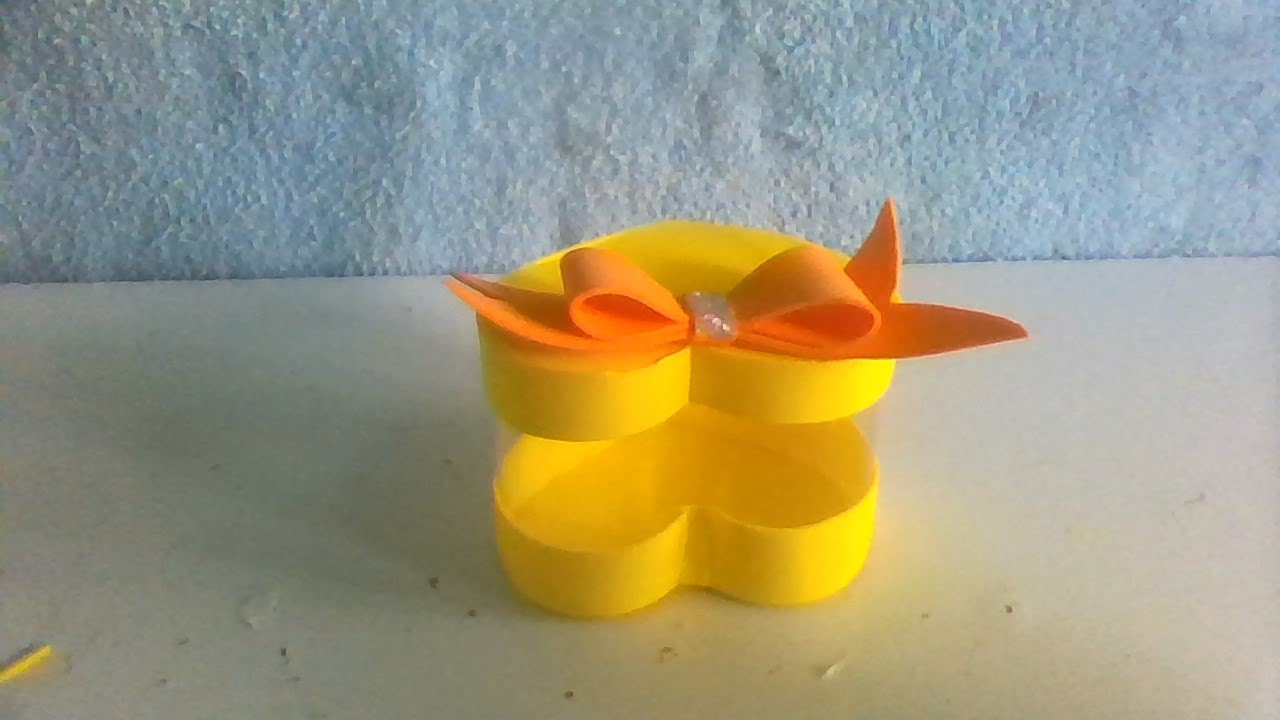 Como fazer caixinha coração de garrafa pet,decoração,reciclagem de garrafa pet #artesanato