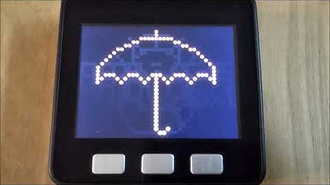 M5Stack「明日の天気」電光掲示板