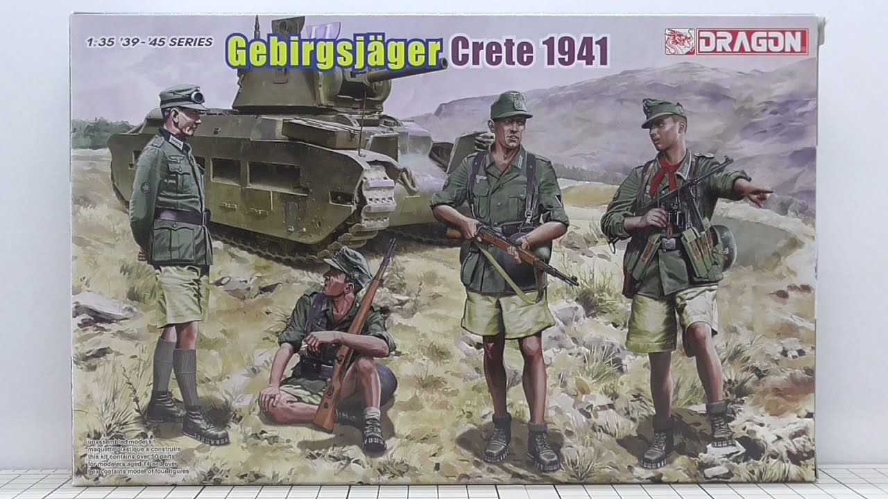DRAGON GEBIRGSJAGER CRETE 1941 
