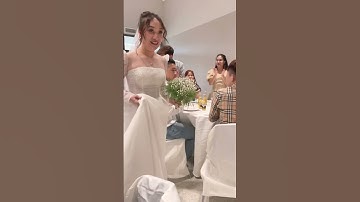 Thumbnail of Everyone clapping hands to welcome the bride #shortvideo