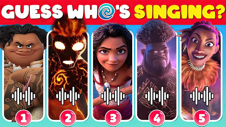 Guess The Moana 2 Movie We're Back Characters by Voice 🌊🏝️🌺| Moana 2 Trailer Songs Quiz | Great Quiz
