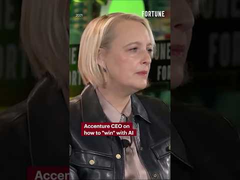 Accenture CEO on how to "win" with AI #artificialintelligence #Accenture
