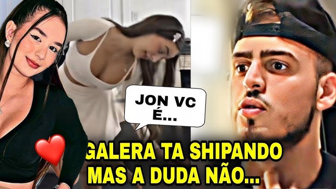 BDJ INSIDER on X: 🚨 Duda Rubert comentou no post do Jonvlogs onde mostra  o Cabritoz beijando.  / X